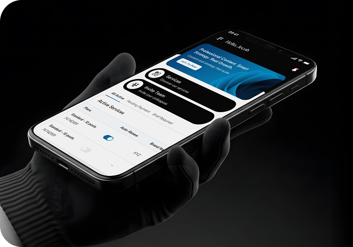 App in hand